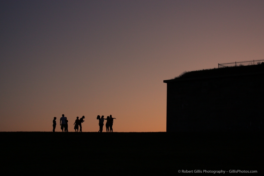 23 Shadows at Castle Island Fort- Sunset