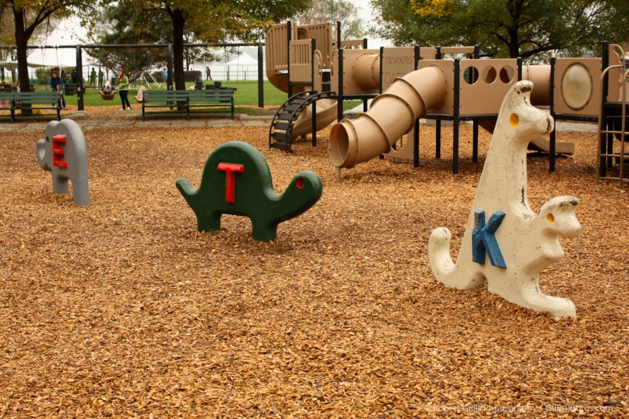 59 Castle Island - Playground Kangaroo Turtle and Elephant