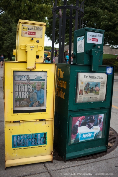 93 Castle Island - Boston Herald and Boston Globe Newspaper Boxes