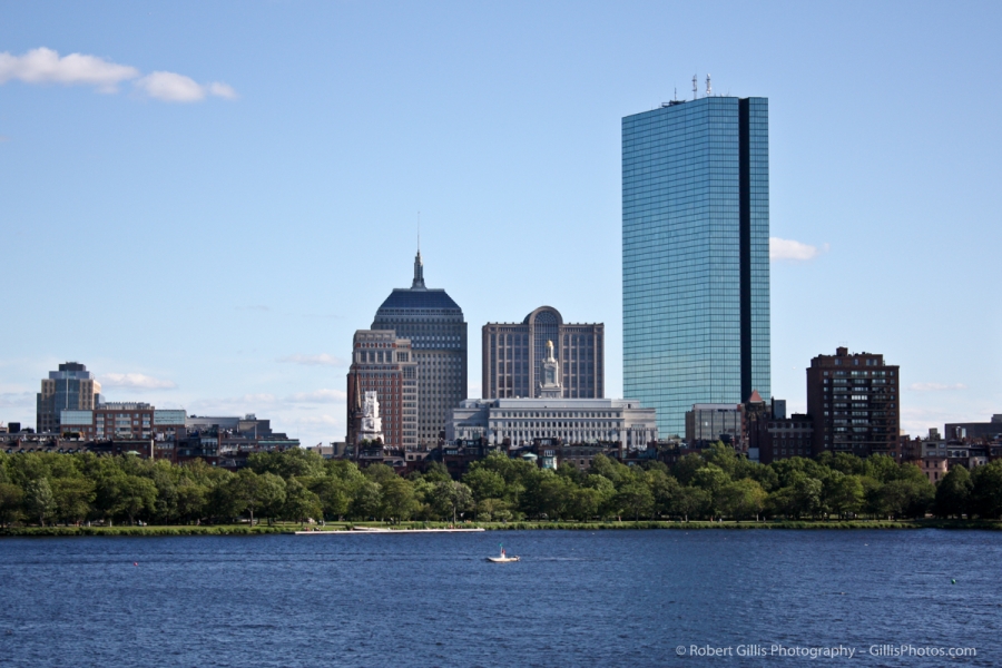 24 Boston Charles River - Hancock from Longfellow Bridge
