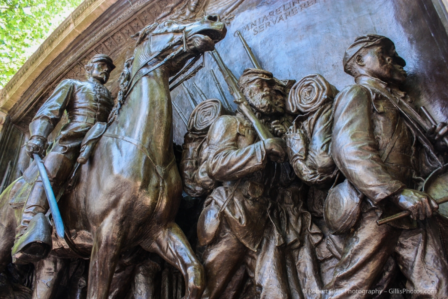 17 Boston Common - Robert Gould Shaw Massachusetts 54th Regiment Marker