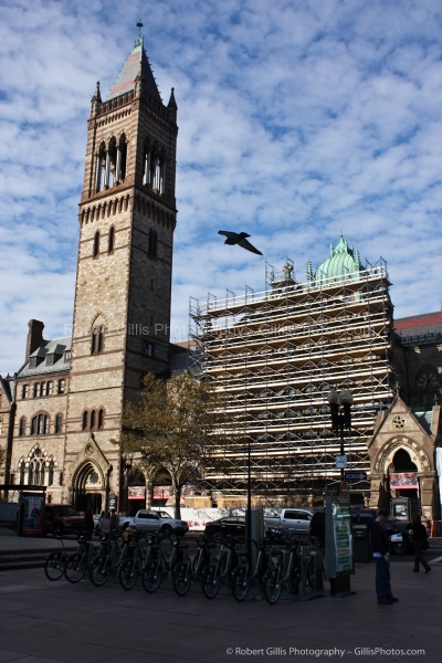20 Copley - Old South Church COnstruction and Bike Racks