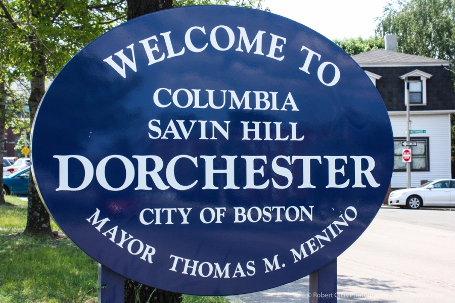 19 - Dorchester - Savin Hill and Columbia Sign 19 - Dorchester - Savin Hill and Columbia Sign
