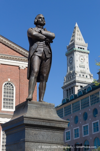 29 Faneuil Hall Samuel Adams Statue and Custom House