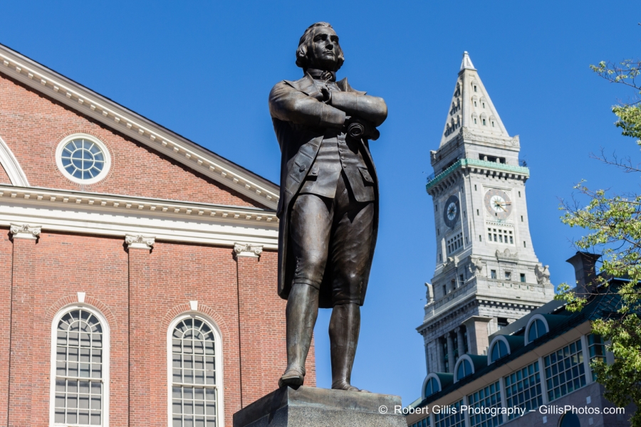 30 Faneuil Hall Samuel Adams Statue and Custom House