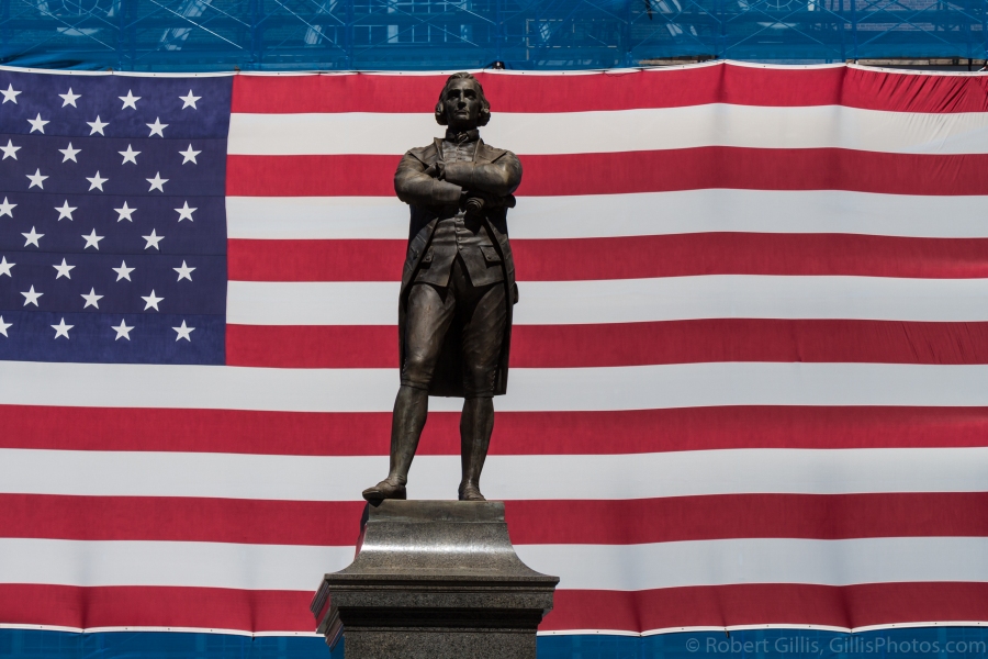 37-Faneil-Hall-Boston-Samuel-Adams-Statue-and-American-Flag