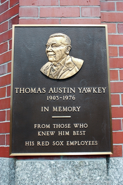 39 Fenway - Thomas Yawkey Plaque