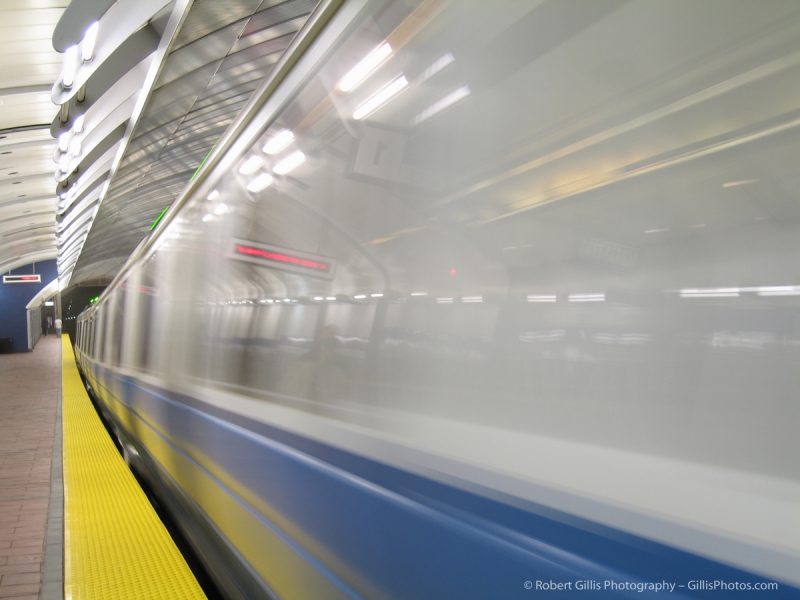 01 MBTA - Blue Line subway train at high warp speed
