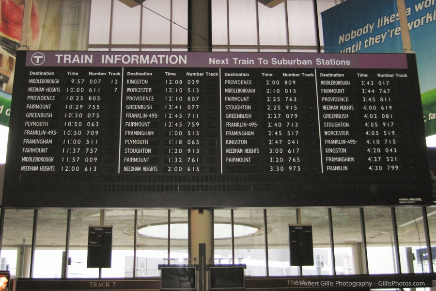 15 MBTA - South Station Destination Sign