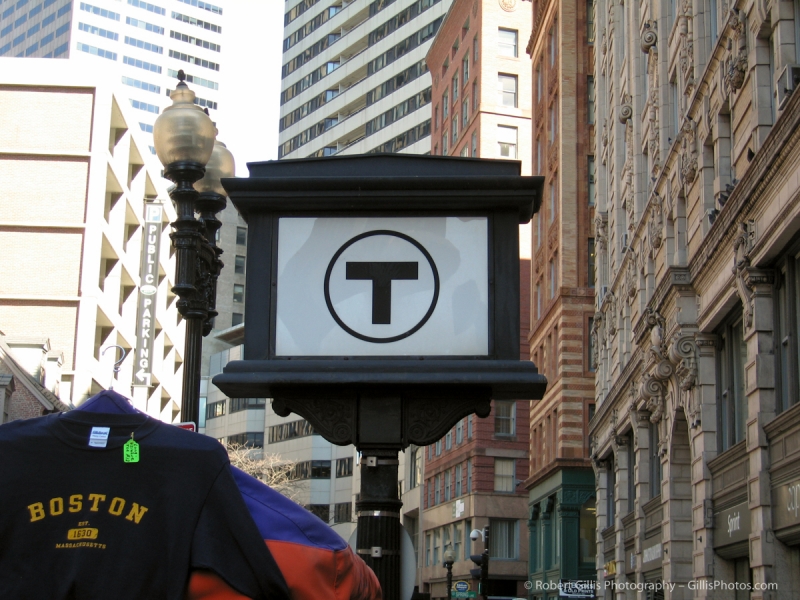 21 MBTA - T Sign at State Station