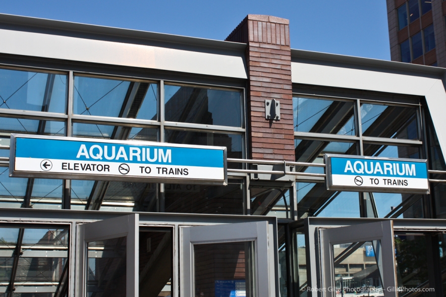 24 MBTA - Aquarium Station Entrance