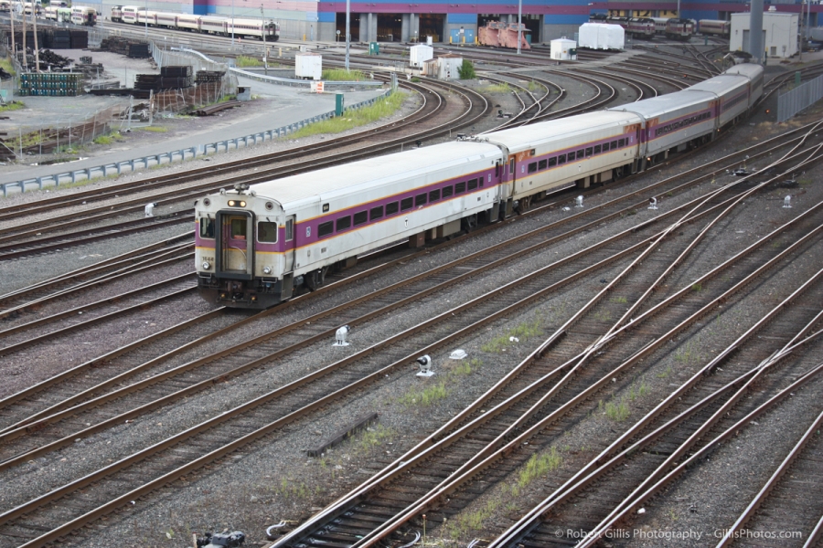 29 MBTA - Commuter Rail train near North Station