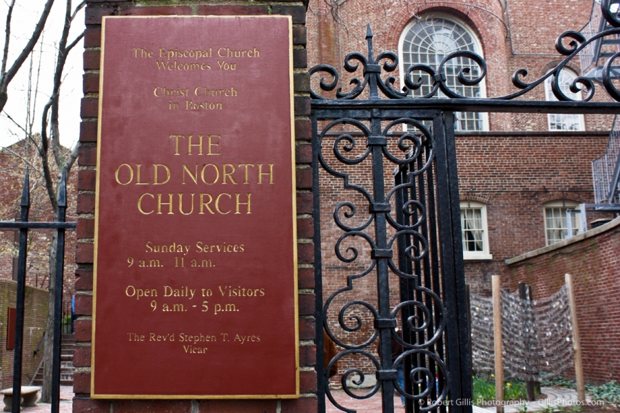 09 North End - Old North Church Sign