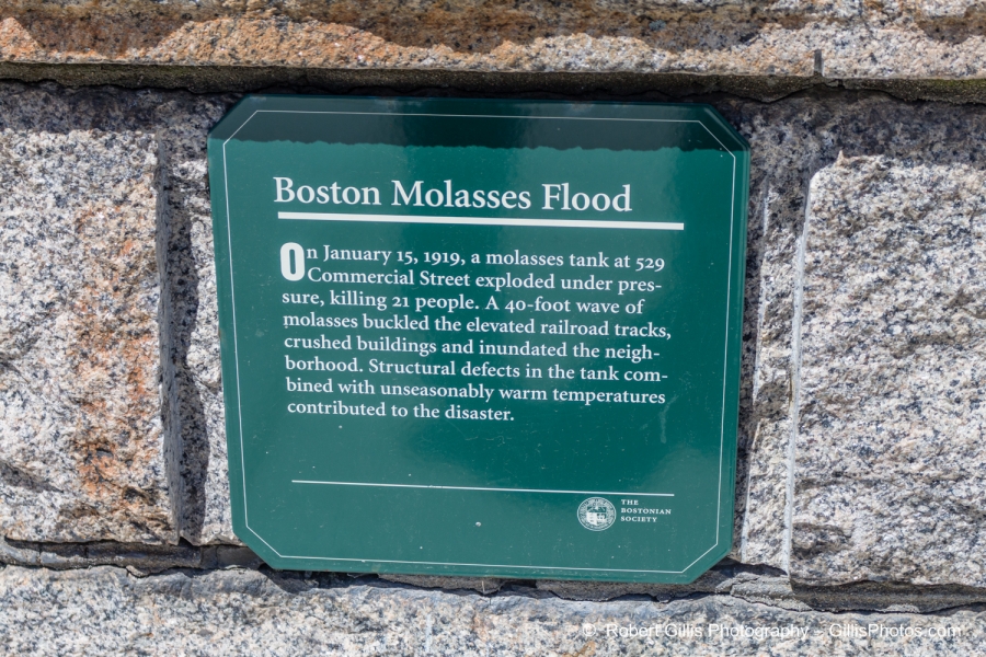 50 Boston North End - Great Molasses Flood 1919 Plaque