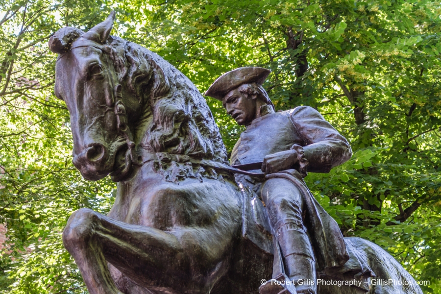 53 Boston North End - Paul Revere on Horse - Close Up