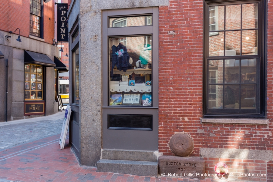 54 Boston North End - Mysterious Boston Stone 1737