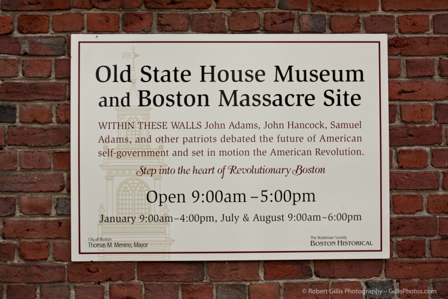 06 Old State House  Boston Sign