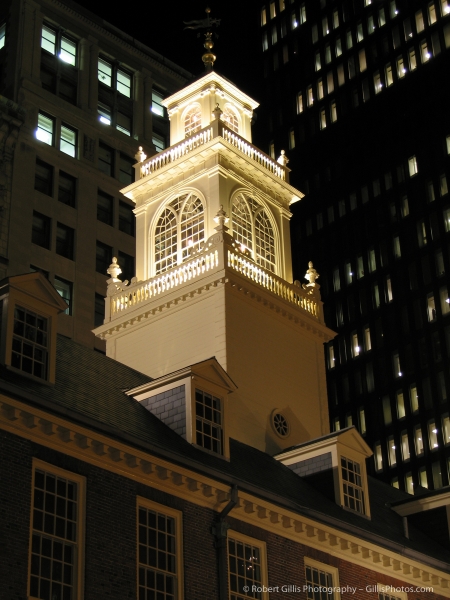 12 Old State House  Boston At Night