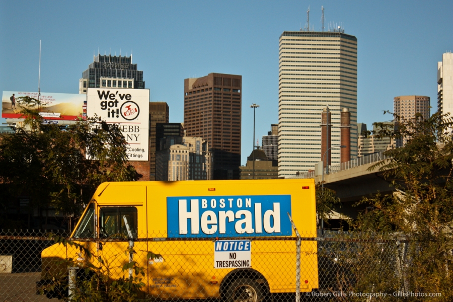 26 Boston Other - Boston Herald truck and skyline
