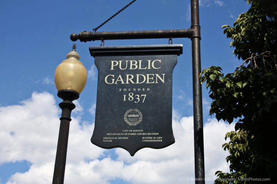 14 - Boston Public Garden - Sign
