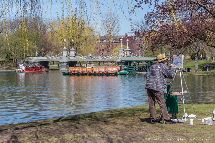 36 Boston Public Garden and Artist 9760