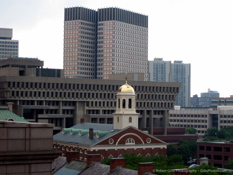 14 Boston Skyline - Faneuil Hall and JFK Building