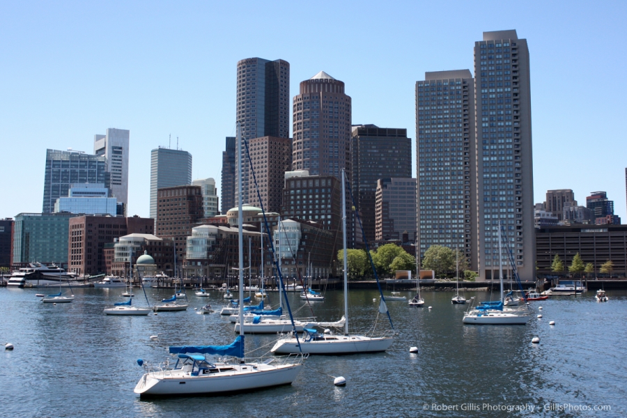 30 Boston Skyline and boats