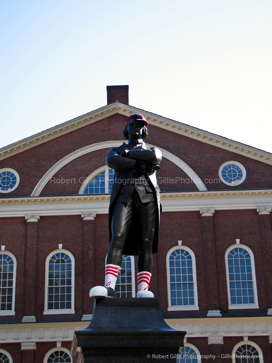 27 Boston Sneakers on Statues - Sam Adams
