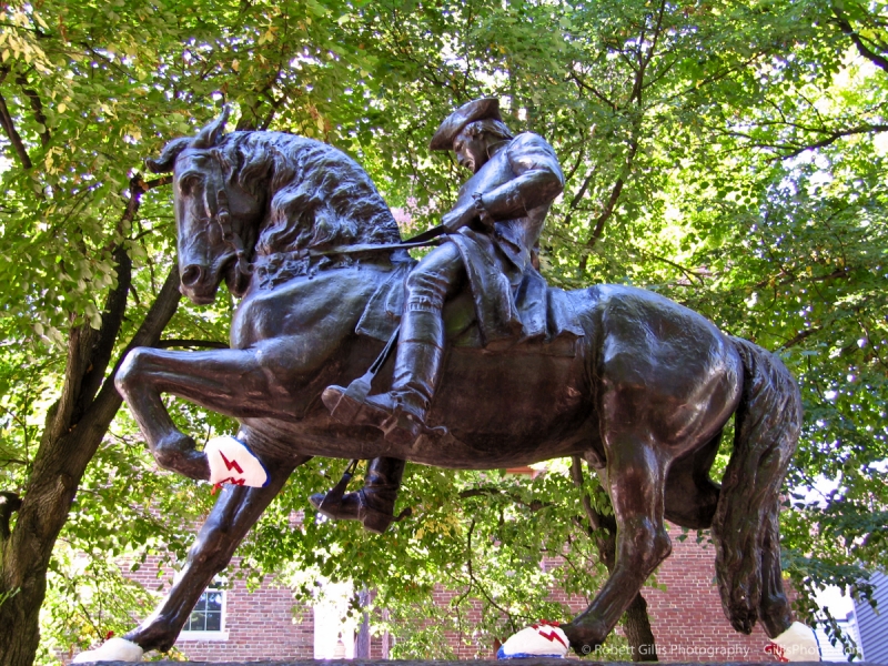 14 Boston Sneakers on Statues - Paul Revere