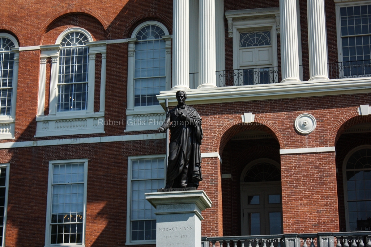 12 Massachusetts State House Mann Statue