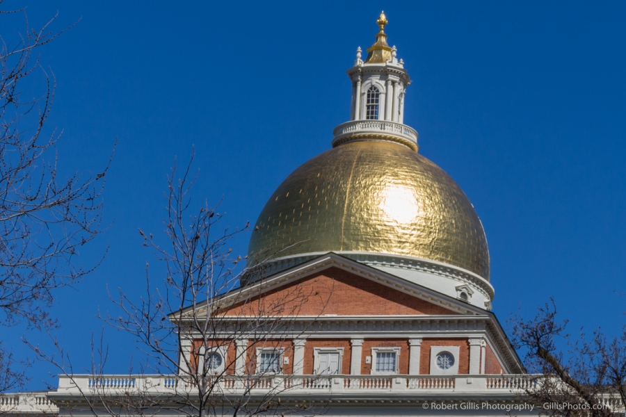 16 Massachusetts State House - Dome Closeup