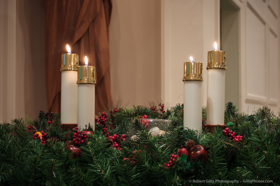 11 Holiday - Church - Advent Wreath at Saint Marys Foxboro