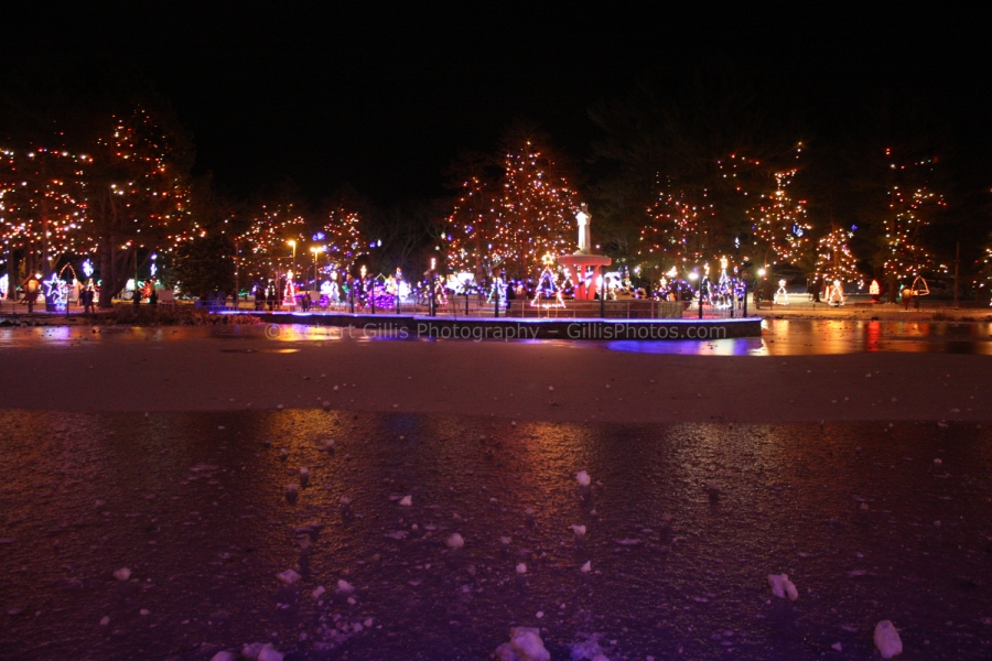 060 La Salette at Christmas - Frozen Pond