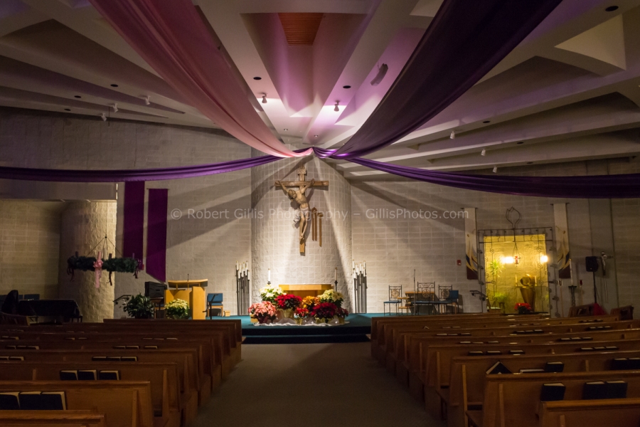 129 La Salette at Christmas - Advent Banners In Church