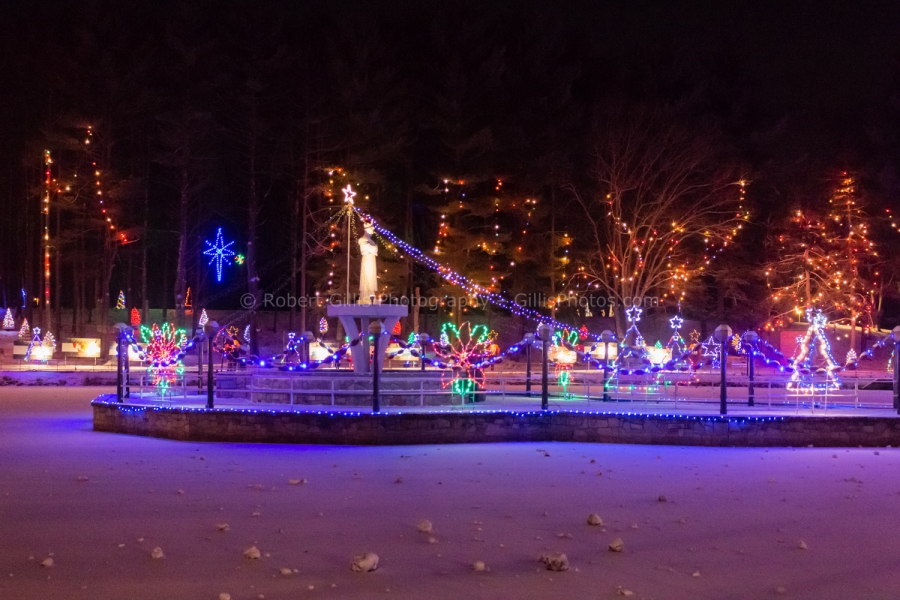 149 La Salette at Christmas - Rosary Pond Frozen