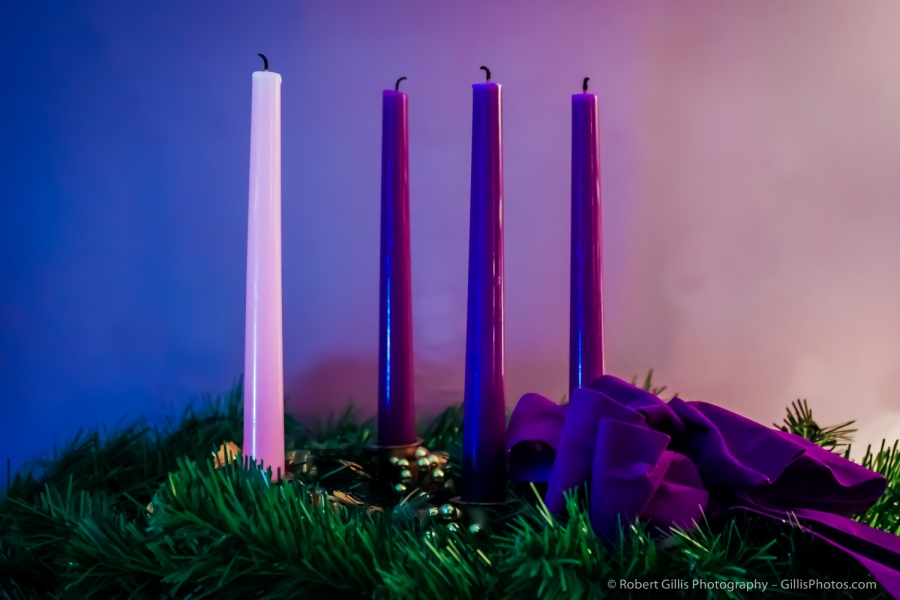 18 Christmas Still Life - Traditional Advent Wreath - Unlit