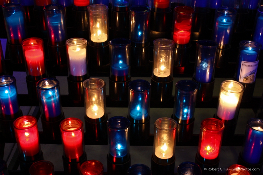 27 Church - La Salette Colorful Candles