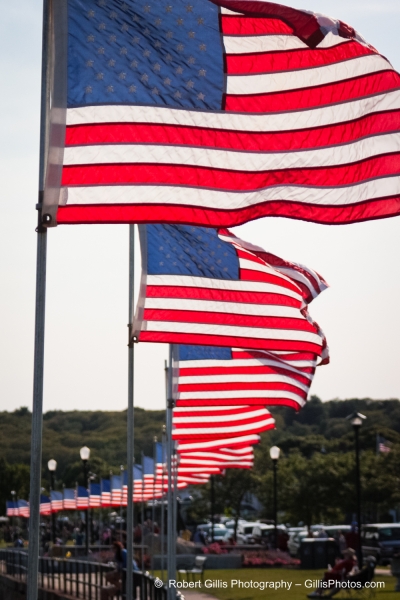 053 Gloucester - American Flags on Independence Day