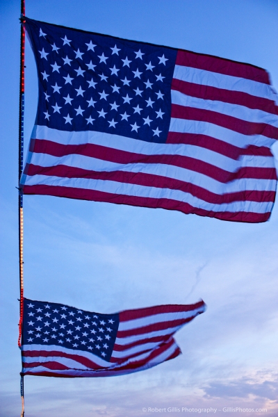 13 America - US flag flying on boat at Plymouth