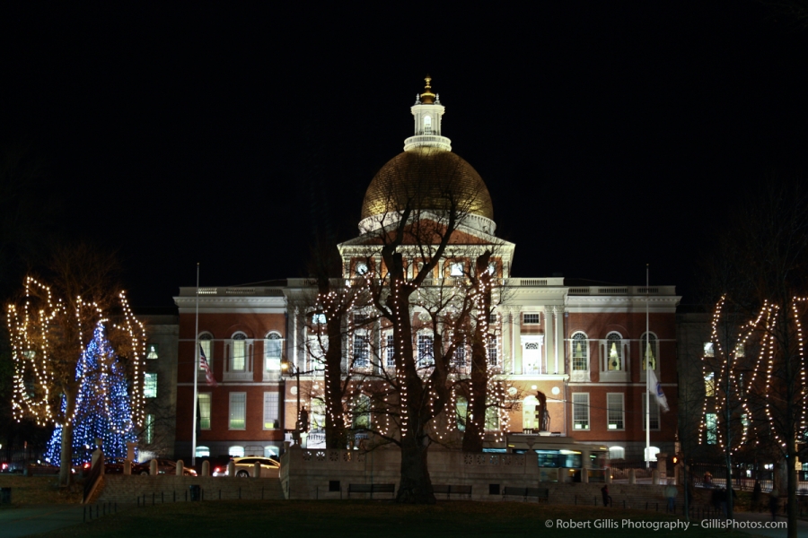 04 Boston State House Christmas 2010