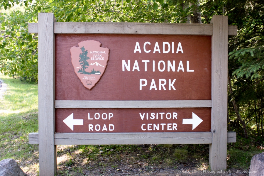 01 Acadia - National Park Sign