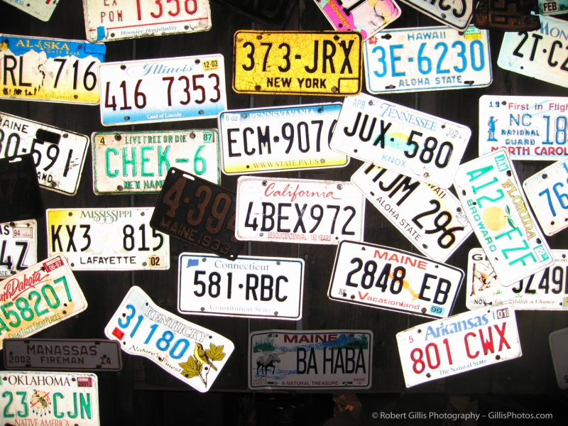 05 Bar Harbor - License Plates