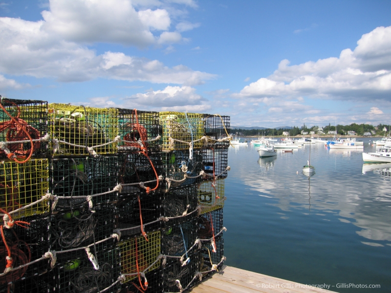 30 Bass Harbor Dock And Lobster Traps