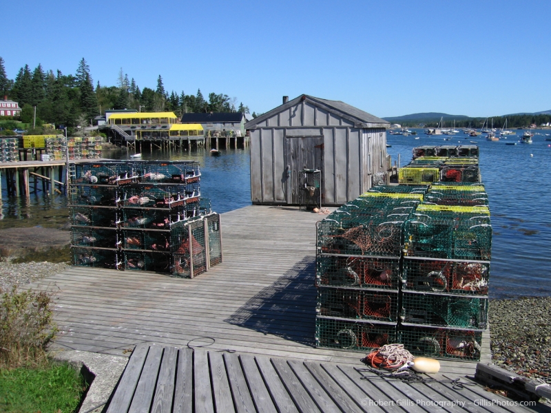 31 Bass Harbor Dock And Lobster Traps
