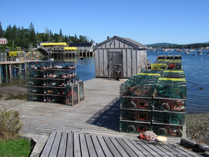 31 Bass Harbor Dock And Lobster Traps 31 Bass Harbor Dock And Lobster Traps