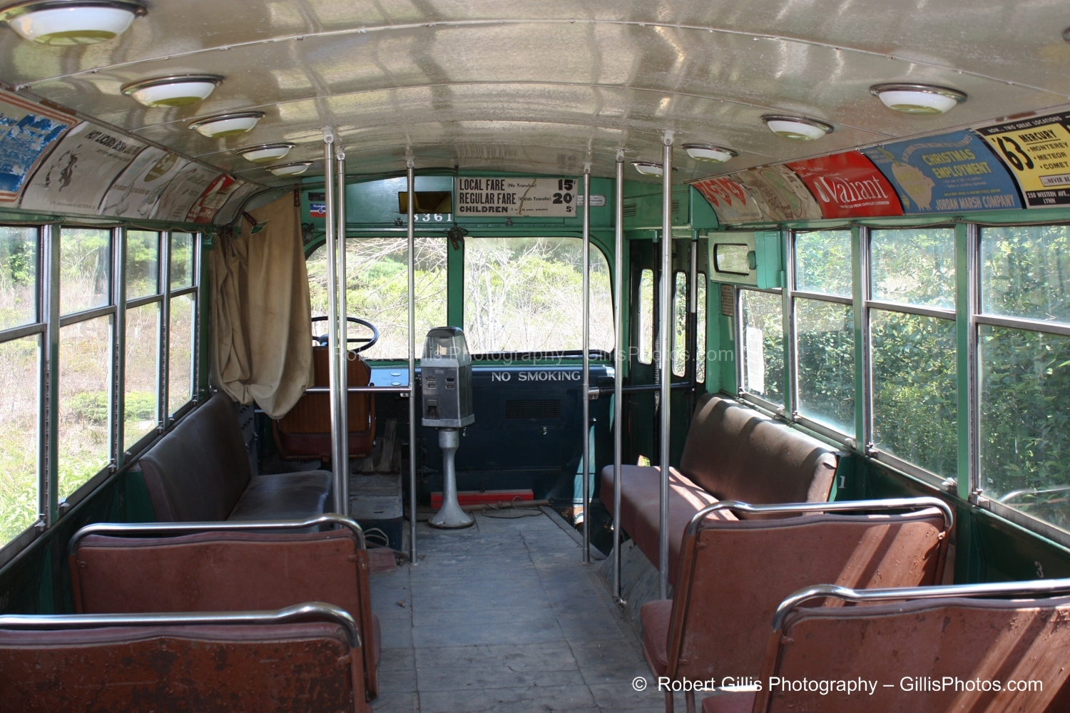 08 Seashore Trolley Museum - 8361   Boston, MA   1948   Pullman-Standard Car Co.   43-CX trolley coach - Internal_