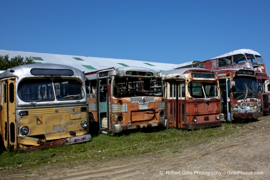 15 Seashore Trolley Museum - These busses have seen better days