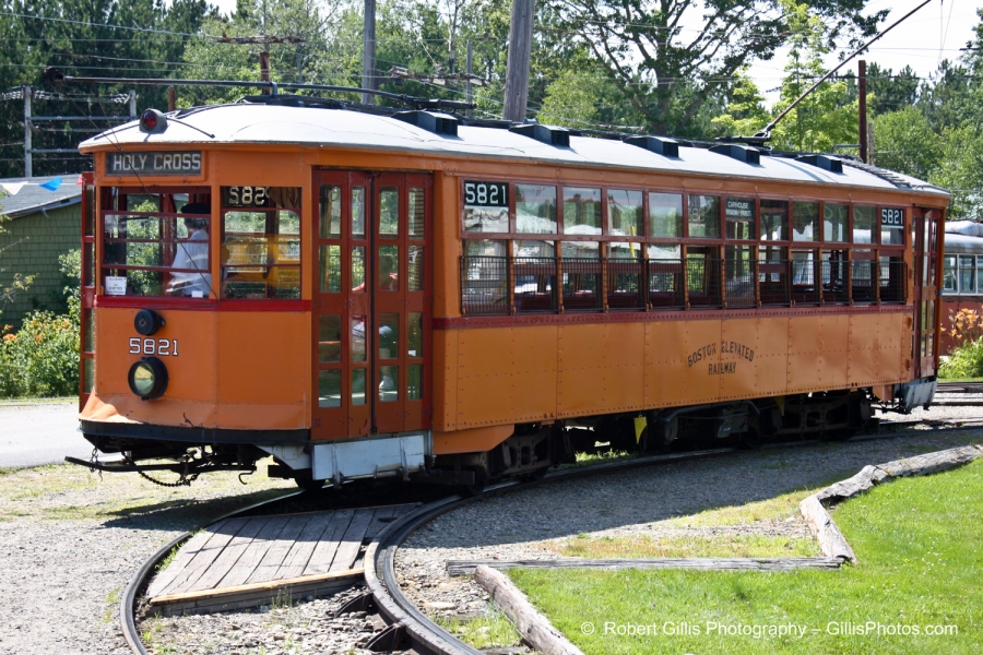 19 Seashore Trolley Museum -  Boston Elevated 5821