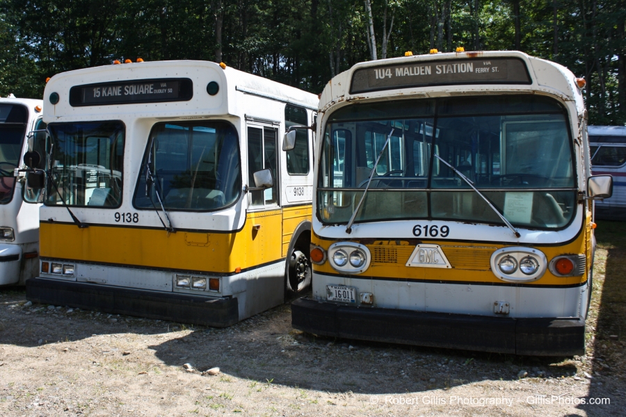 27 Seashore Trolley Museum - Boston busses 9138 and 6169