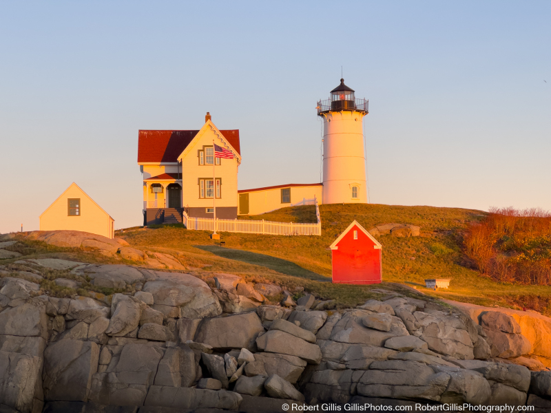 098-Cape-Neddick-Nubble-Lighthouse-Lit-By-Sunset